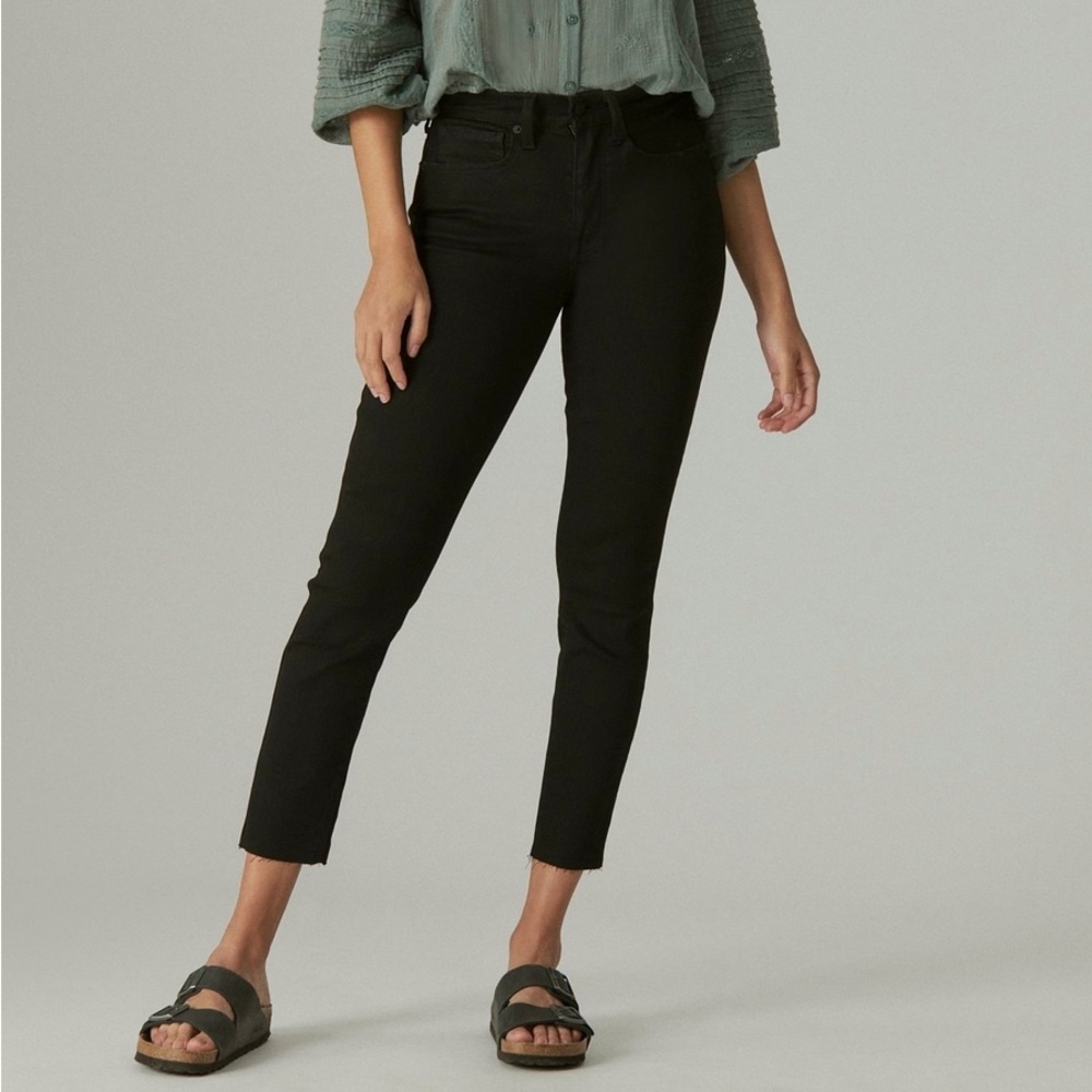 LUCKY BRAND - High Rise Bridgette Skinny Jean - Black - 25